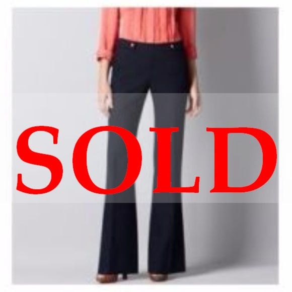 LOFT Pants - ❌❌SOLD❌❌ LOFT Kate Side Zip Flare Leg Pants